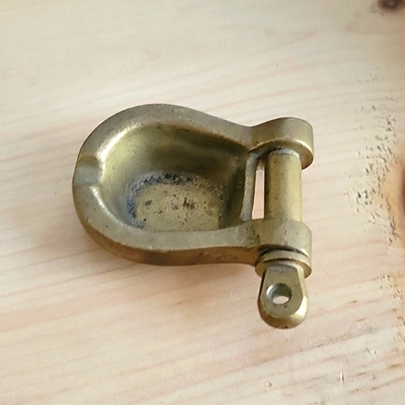 Vintage Solid Brass Ashtray - Picture 2 of 3